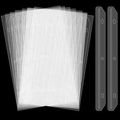 GDZRDFLH 90 Pcs Magazine Holders 3 Hole Punched Plastic Binder Accessories 3 Ring Binder Magazine Collection Storage for File Book Organizer (Translucent White)