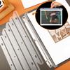 GDZRDFLH 90 Pcs Magazine Holders 3 Hole Punched Plastic Binder Accessories 3 Ring Binder Magazine Collection Storage for File Book Organizer (Translucent White) view 3