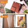 GDZRDFLH 90 Pcs Magazine Holders 3 Hole Punched Plastic Binder Accessories 3 Ring Binder Magazine Collection Storage for File Book Organizer (Translucent White) view 4