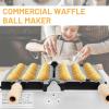 Non-Stick Waffle Iron, Stainless Steel Waffle Maker, With Temperature Control Knob And Timing Button, Adjustable Temperature In 50-300, Time Adjustable From 1-5 Min, Non-Stick Coating Design view 2