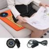 Adjustable Bamboo & PU Leather Fan Seating Cushion with Wind Power Adjustment, Perfect for Office, Driving, and Study view 4