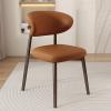 SPYQKHSH Mid-Century Solid Wood Dining Side Chair,2-Pcs Set,Faux Leather Solid Rubber Wood Home Desk Chair,Kitchen Chairs,Coffee Chairs (Color : C) view 2