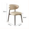 SPYQKHSH Mid-Century Solid Wood Dining Side Chair,2-Pcs Set,Faux Leather Solid Rubber Wood Home Desk Chair,Kitchen Chairs,Coffee Chairs (Color : C) view 3