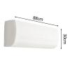 Fenteer Air Conditioner Cover, Air Conditioning Cleaning Cover, Elastic Dust Cover for Wall Mounted Units, Split Indoor Covers, White view 3