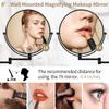 BTremary 8 Wall Mounted Magnifying Makeup Mirror 1X/7X Wall Mount Mirror Swing Arm Two-Sided 360 Swivel Bathroom Shaving Mirror for Men and Women in Hotel/Home, Black view 2