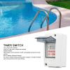 Programmable Digital Timer Switch for Pool Pumps, Heaters, Filters, 7-Day 28 ONOFF Timer Settings, AC85-265V LCD Display Digital Timer Switch with Box view 4