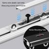 TZUFA Ceiling Curtain Track 1m-5m Curtain Rod Aluminium Room Divider Ultra-Thin Curtain Rail for Bay Windows,RV,Living Room,Bedroom (Color : Black, Size : 4m/13.1ft) view 3