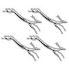 SIXRUN 4PCS Cutlery Rest Silver Chopstick Stand Electroplated Polished Zinc Alloy Animal Shape Versatile Holder Rack for Fork Spoon Chopstick Holder Rack (Deer) view 3