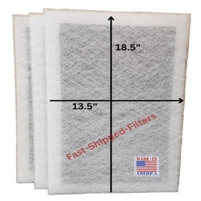 Fast-Shipped-Filters 3 Pack 15x21 Replacement Filter Pads Compatible with Dynamic Air Cleaner 15x21 Refill White