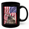 American Themed Design With Black Boa Constrictor Coffee Mug Black Ceramic 11oz Wild Animal Lover Gifts view 1