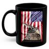 American Themed Design With Black Boa Constrictor Coffee Mug Black Ceramic 11oz Wild Animal Lover Gifts view 2
