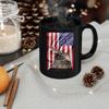 American Themed Design With Black Boa Constrictor Coffee Mug Black Ceramic 11oz Wild Animal Lover Gifts view 3