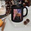 American Themed Design With Bongo Antelope Coffee Mug Black Ceramic 11oz Wild Animal Lover Gifts view 3