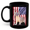 American Themed Design With Weasel Coffee Mug Black Ceramic 11oz Wild Animal Lover Gifts view 2