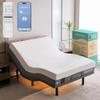 Renanim SF Full Electric Adjustable Bed Frame with 10" Hybrid Memory Foam Mattress - Adjustable Mattress Base with Electric Massage, USB, UnderBed Light & Wireless Remote view 1