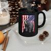 American Themed Design With Andean Bear Coffee Mug Black Ceramic 11oz Wild Animal Lover Gifts view 3