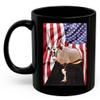 American Themed Design With Gemsbok Antelope Coffee Mug Black Ceramic 11oz Wild Animal Lover Gifts view 2