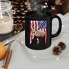 American Themed Design With Gemsbok Antelope Coffee Mug Black Ceramic 11oz Wild Animal Lover Gifts view 3