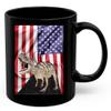 American Themed Design With Ceratosaurus Dinosaur Coffee Mug Black Ceramic 11oz Wild Animal Lover Gifts view 1