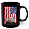 American Themed Design With Striped Mud Turtle Coffee Mug Black Ceramic 11oz Wild Animal Lover Gifts view 1