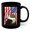 American Themed Design With Great Philippine Eagle Coffee Mug Black Ceramic 11oz Wild Animal Lover Gifts view 1