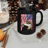 American Themed Design With Great Philippine Eagle Coffee Mug Black Ceramic 11oz Wild Animal Lover Gifts view 3