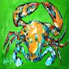 212 Main Wide Load Crab Fabric Placemat view 1