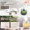 Landscape Design Mini Humidifier, 700ml Small Humidifiers for Bedroom, USB Rechargeable Cool Mist Humidifiers for Bedroom, Home, Office,White view 3