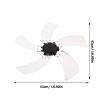 ABOOFAN Fan Leaves Aluminum Alloy 5 Leaves Fan 18 Inch Universal Standing Pedestal Fan Table Fanner Replacement Part with Nut Cover view 2