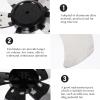 ABOOFAN Fan Leaves Aluminum Alloy 5 Leaves Fan 18 Inch Universal Standing Pedestal Fan Table Fanner Replacement Part with Nut Cover view 4