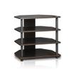 212 Main Turn-N-Tube Easy Assembly 3-Tier Petite TV Stand, Espresso - 23.2 x 23.7 x 14.6 in. view 1