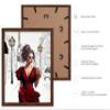 Poster Master Lady in Red Print - Fashion Poster - Paris Designer Art - Modern Wall Design - Chic Gift for Women & Fashionista - Glam Decor for Bedroom or Girl's Room - 8x10 Brown Framed view 2