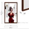 Poster Master Lady in Red Print - Fashion Poster - Paris Designer Art - Modern Wall Design - Chic Gift for Women & Fashionista - Glam Decor for Bedroom or Girl's Room - 8x10 Brown Framed view 3