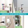 Hook LAB Self-Adhesive Double Toothbrush Holder, 2-Pack, Removable & Reusable Wall-Mounted Storage Organizer, for Bathroom & Kitchen Accessories - Black view 2