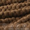 BEDELITE Fleece Blanket Twin Size for Bed Couch, 3D Jacquard Decorative Brown Throw, Soft and Cozy Warm Plush Fuzzy Blanket All Seasons Suitable, 60x80Inches view 3