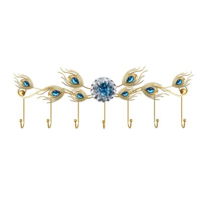 Coat Hooks Decorative Hat Rack Creative Coat Rack Wall Mount Metal Wall Coat Rack for Hanging Coat, Jacket, Clothes, Hat Home Storage Hooks (Color : 1, Size : L)