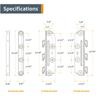 POWERTEC Bed Frame Brackets Surface Mounted - 16PK, Bed Frame Hardware Kit w/Mounting Screws for Headboard Hardware, Bed Hooks, Locks, Hinge Rail, No Mortise Bed Rail Brackets, Repair Kit - 71425-P4 view 2