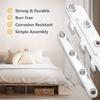 POWERTEC Bed Frame Brackets Surface Mounted - 16PK, Bed Frame Hardware Kit w/Mounting Screws for Headboard Hardware, Bed Hooks, Locks, Hinge Rail, No Mortise Bed Rail Brackets, Repair Kit - 71425-P4 view 4