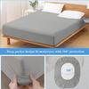 Twin XL Waterproof Mattress Protector for Dorms. Noiseless, Breathable, and Machine Washable Fitted Mattress Cover with Deep Pocket up to 5-21Dark Grey view 4
