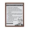 Poster Master Things People Learn Too Late Poster - Warren Buffett Print - Motivational Quotes Art - Gift for Men & Women - Inspiring Decor for Bedroom, Living Room or Office, 16x20 Brown Framed view 1