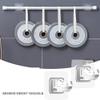 Kqcibz 8PCS No Drill Curtain Rod Brackets Curtain Rod Holder Hooks Nail Curtain Rod Hooks Curtain Hangers for Home view 4