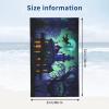 WURTON Black Haunted Mansions Print Beach Towel Pool Towels for Essentials Gifts,Bath Towels for Wedding for Adults,Kids view 4