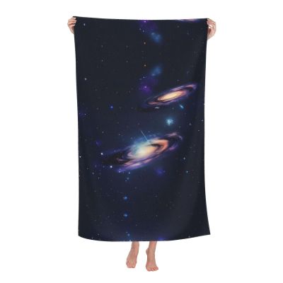 WURTON Galaxy in The Universe Print Beach Towel Pool Towels for Essentials Gifts,Bath Towels for Wedding for Adults,Kids