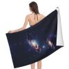 WURTON Galaxy in The Universe Print Beach Towel Pool Towels for Essentials Gifts,Bath Towels for Wedding for Adults,Kids view 3