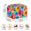 Xarleslyna Toaster Cover 4 Slice Purple Blue Galaxy Water Resistant Case Starry Sky Outer Space Small Kitchen Appliance Foldable Dust Covers for Women Gift view 2