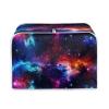 Xarleslyna Toaster Cover 4 Slice Purple Blue Galaxy Water Resistant Case Starry Sky Outer Space Small Kitchen Appliance Foldable Dust Covers for Women Gift view 3