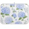 Blue Hydrangea Flowers Dish Drying Mat Super Absorbent Drying Mat Large Coffee Mat for Kitchen Counter Easy Clean Dish Mat Kitchen Drying Matt 18x24 inch view 1