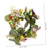 IMIKEYA Modern Eucalyptus Leaf Candle Ring Garland Decor Wedding Decorations Spring Wreath view 2