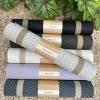 5U+ Placemats Set of 6, Washable PVC Placemats, Durable Heat Resistant Wipeable Placemats, Non Slip Rectangle Placemats, Dining Table Mats Modern Placemats, 12x18 Inch (Beige), Large, Beige, 6 Pcs view 3