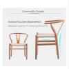 Luo Yi - CN Managerial Chairs, Wooden Nordic Wishbone Dining Chairs Arm Salon Kitchen Outdoor Office Dining Chairs Ergonomic Luxury Home Furniture (Color : B), LuoY-02527 view 4